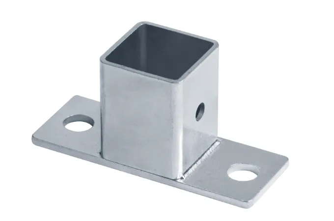 1-poliger Aluminium-Vierkantrohrverbinder mit Platte 1-poliger Aluminium-Vierkantrohrverbinder mit Platte
