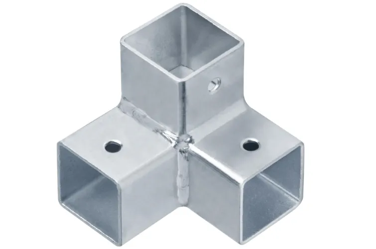 3-poliger Aluminium-Vierkantrohrverbinder 3-poliger Aluminium-Vierkantrohrverbinder