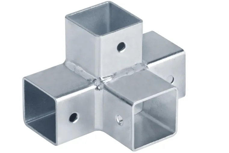 4-poliger Aluminium-Vierkantrohrverbinder 4-poliger Aluminium-Vierkantrohrverbinder