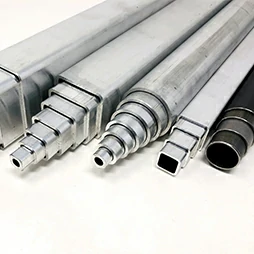 Tubo de barra de varilla telescópica de aluminio 