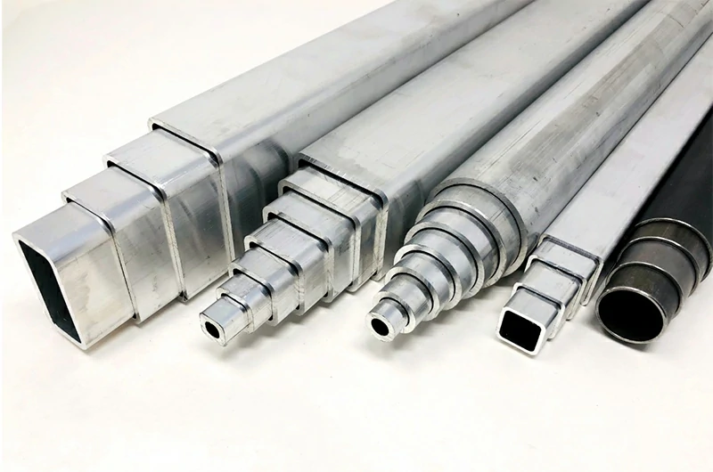 Tubo de barra de varilla telescópica de aluminio 
