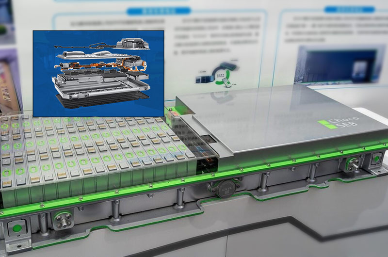 Application of electric vehicle power battery shell