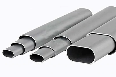 Oval aluminum telescopic tube