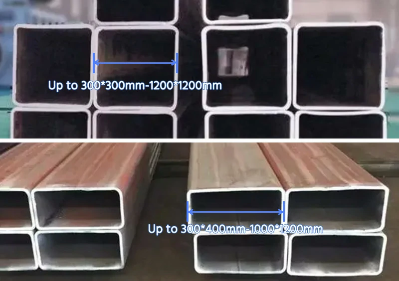 large diameter aluminum square tube